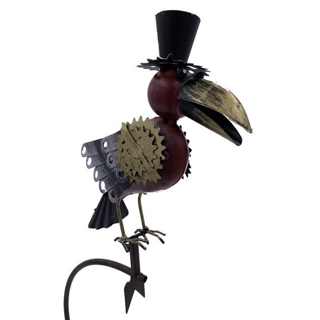 ESSCHERT DESIGN Steampunk Bird Rocker with Top Hat ZYCT812
